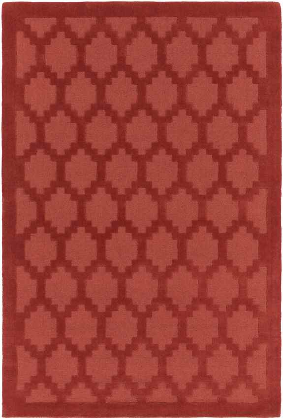 Ames Modern Red Area Rug