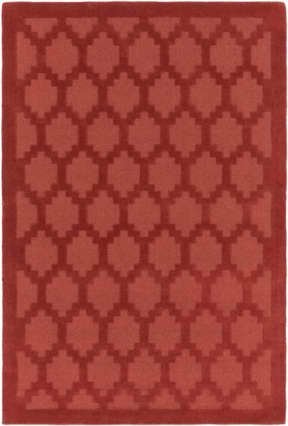 Ames Modern Red Area Rug