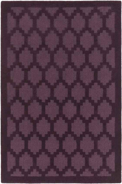 Ames Modern Dark Plum Area Rug