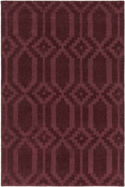 Audric Modern Burgundy Area Rug