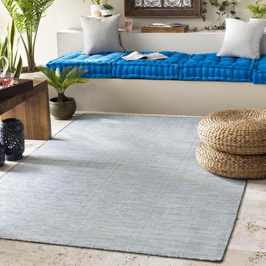 Lyle Modern Sky Blue Area Rug