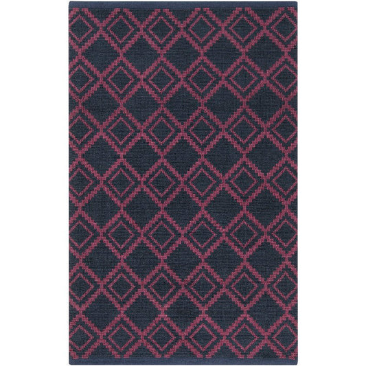 Berryville Global Black/Purple Area Rug