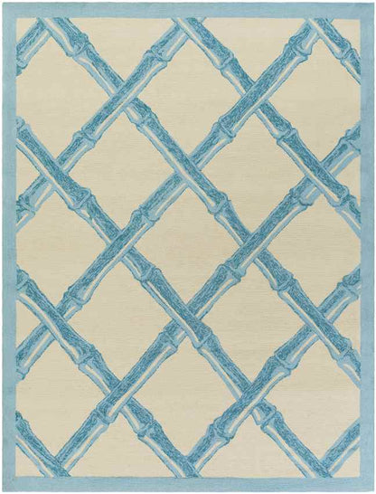 Birmingham Modern Blue/Ivory Area Rug