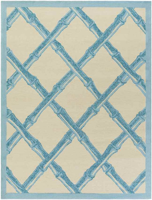 Birmingham Modern Blue/Ivory Area Rug