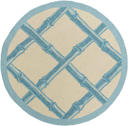 Birmingham Modern Blue/Ivory Area Rug