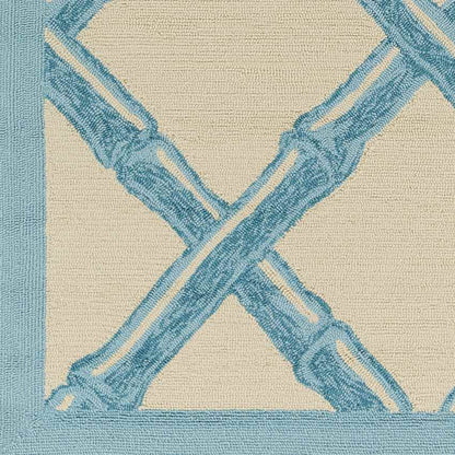 Birmingham Modern Blue/Ivory Area Rug