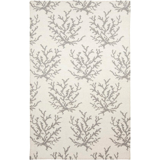 Hounslow Coastal Gray/White Area Rug
