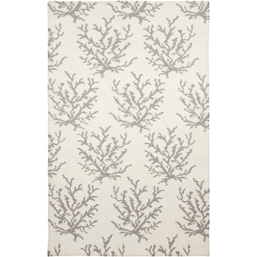Hounslow Coastal Gray/White Area Rug