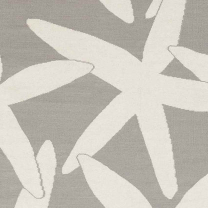 Blevins Coastal Light Gray & White Area Rug