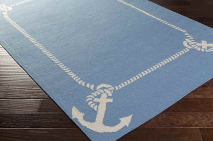 Blountsville Coastal Blue Area Rug
