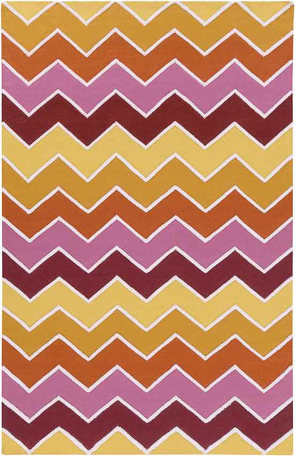 Branford Modern Orange/Pink/Yellow Area Rug