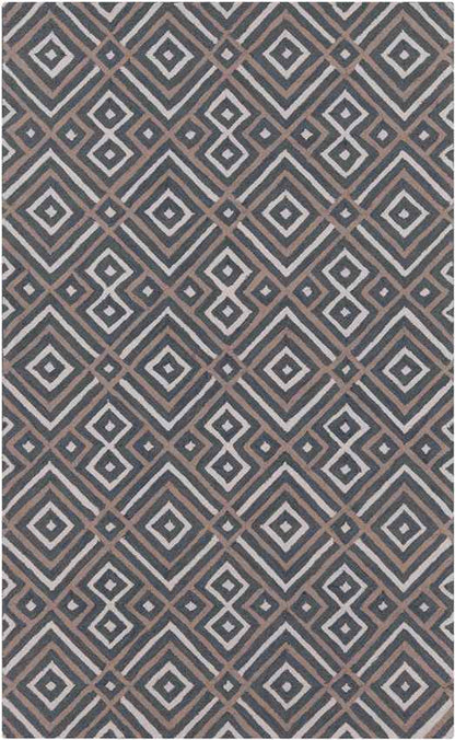 Brewton Modern Teal Aqua/Gray Area Rug