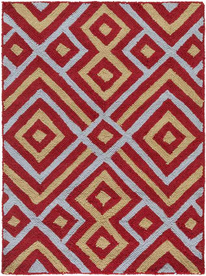Brewton Modern Red Area Rug