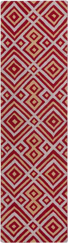 Brewton Modern Red Area Rug