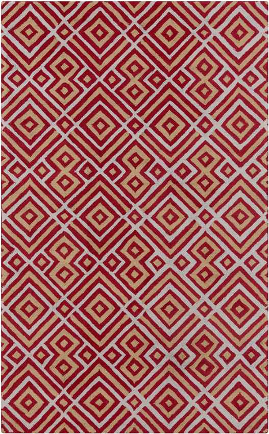 Brewton Modern Red Area Rug