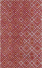 Brewton Modern Red Area Rug