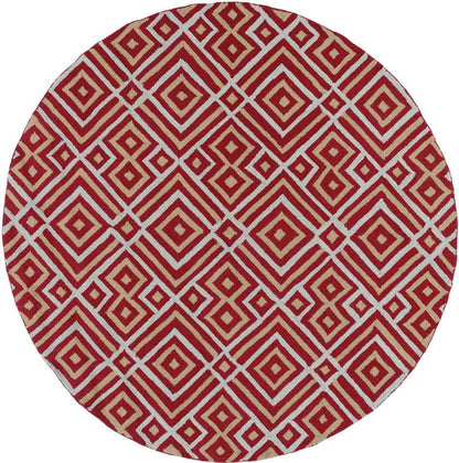 Brewton Modern Red Area Rug