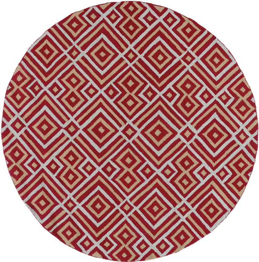 Brewton Modern Red Area Rug