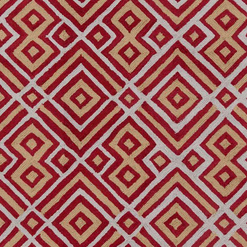 Brewton Modern Red Area Rug