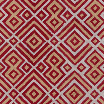 Brewton Modern Red Area Rug