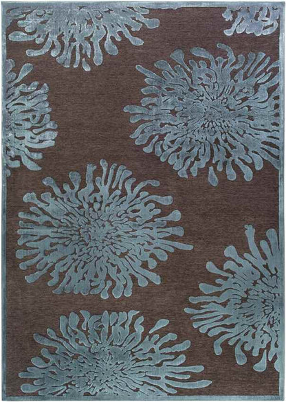 Broxton Cottage Mushroom/Teal Area Rug