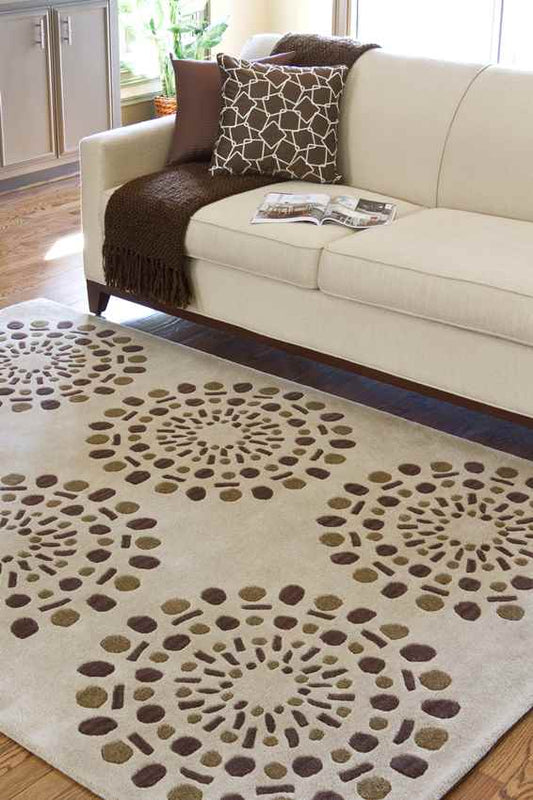 Wisch Cottage Cream Area Rug
