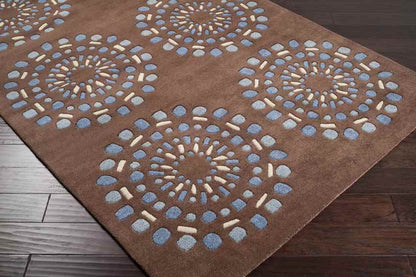 Wisch Cottage Dark Brown Area Rug