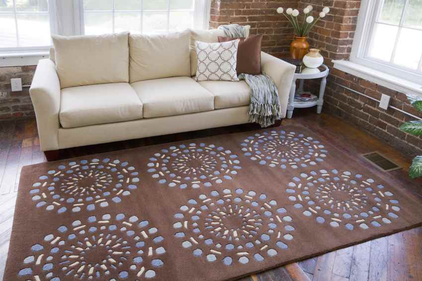 Wisch Cottage Dark Brown Area Rug