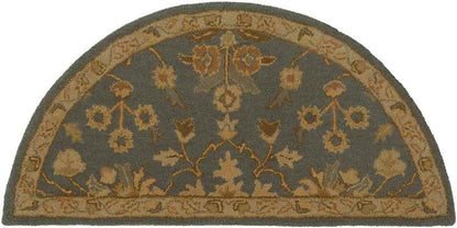 Rossburn Traditional Charcoal/Tan Area Rug