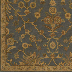 Rossburn Traditional Charcoal/Tan Area Rug