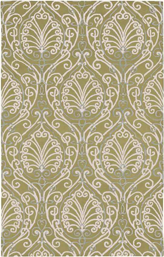 Callahan Traditional Ivory/White/Sky Blue Area Rug