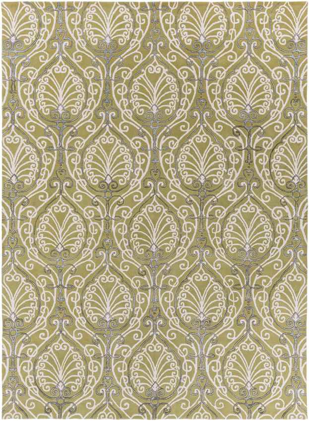 Callahan Traditional Ivory/White/Sky Blue Area Rug