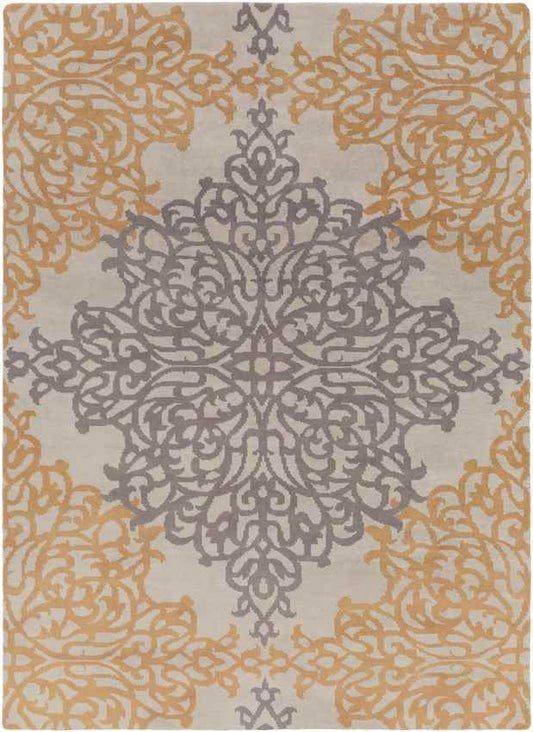 Carlsbad Global Gray/Brown Area Rug