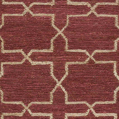 Carrollton Modern Burgundy/Tan Area Rug
