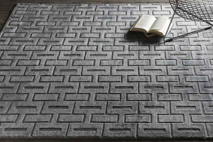 Southsea Modern Slate Area Rug