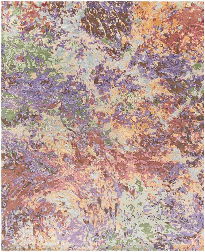 Charlton Modern Red/Green/Purple Area Rug