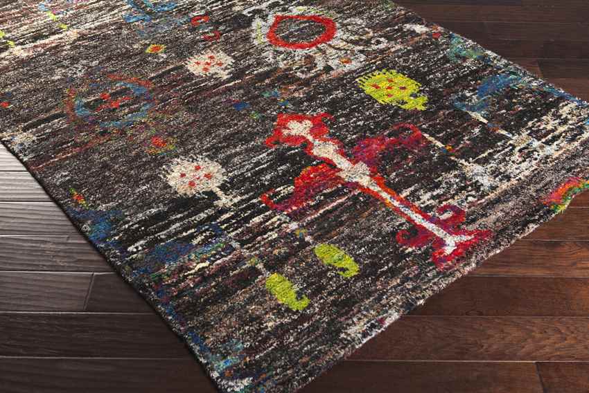 Chatom Global Dark Brown/Dark Red Area Rug