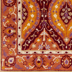 Chignik Traditional Burgandy Area Rug