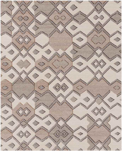 Clarksville Modern Rust/Cream/Aqua Area Rug