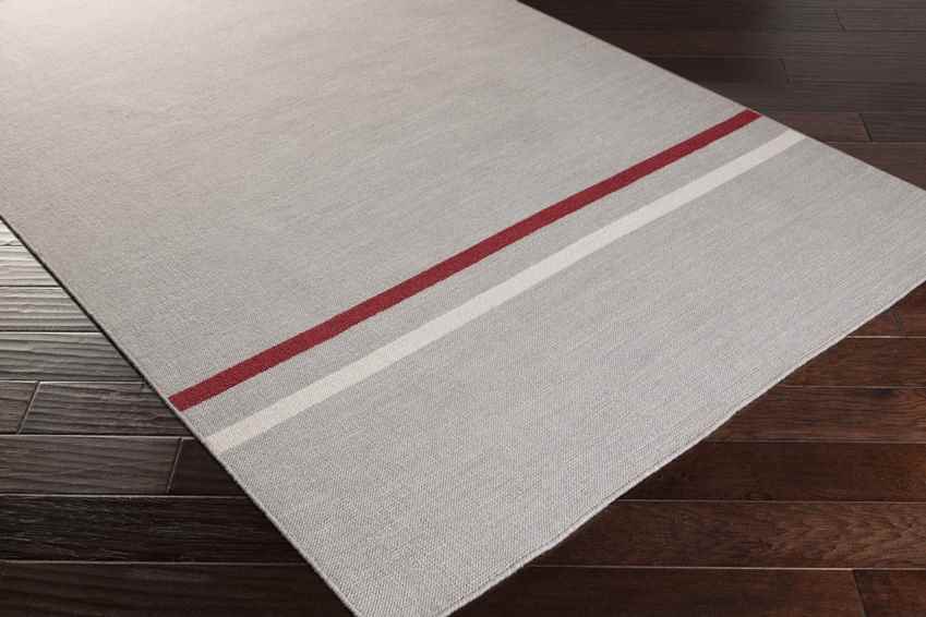 Clewiston Modern Dark Red Area Rug