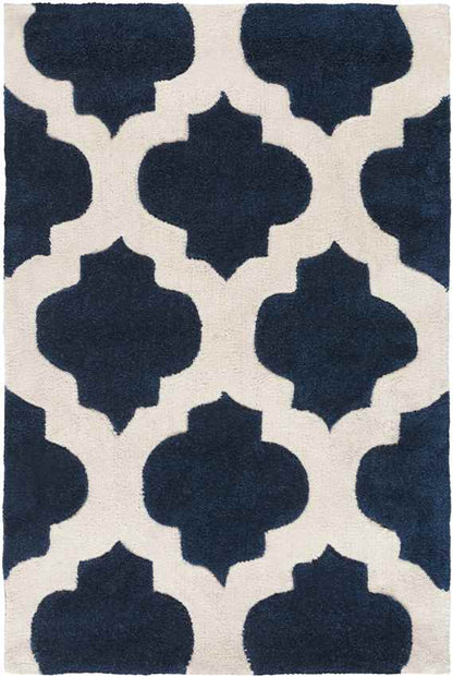 Visvliet Modern Navy Area Rug