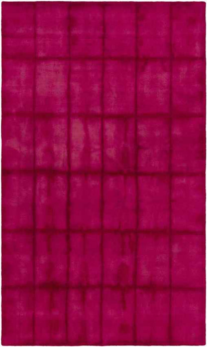 Conway Modern Bright Pink/Burgundy Area Rug