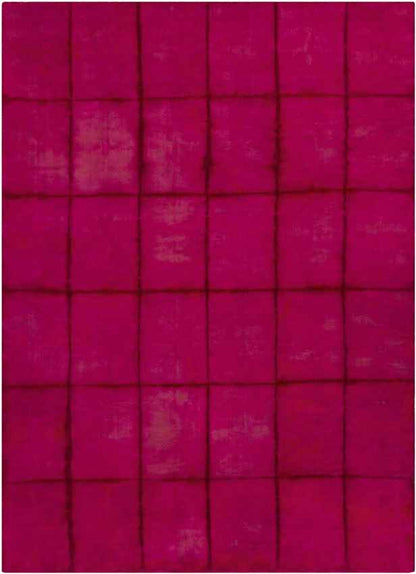 Conway Modern Bright Pink/Burgundy Area Rug