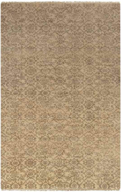 Corning Traditional Black/Ivory/Khaki Area Rug