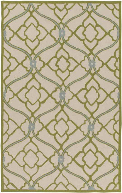 Coy Modern Lime/Beige Area Rug