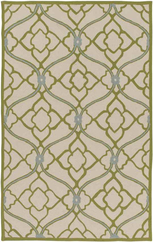 Coy Modern Lime/Beige Area Rug