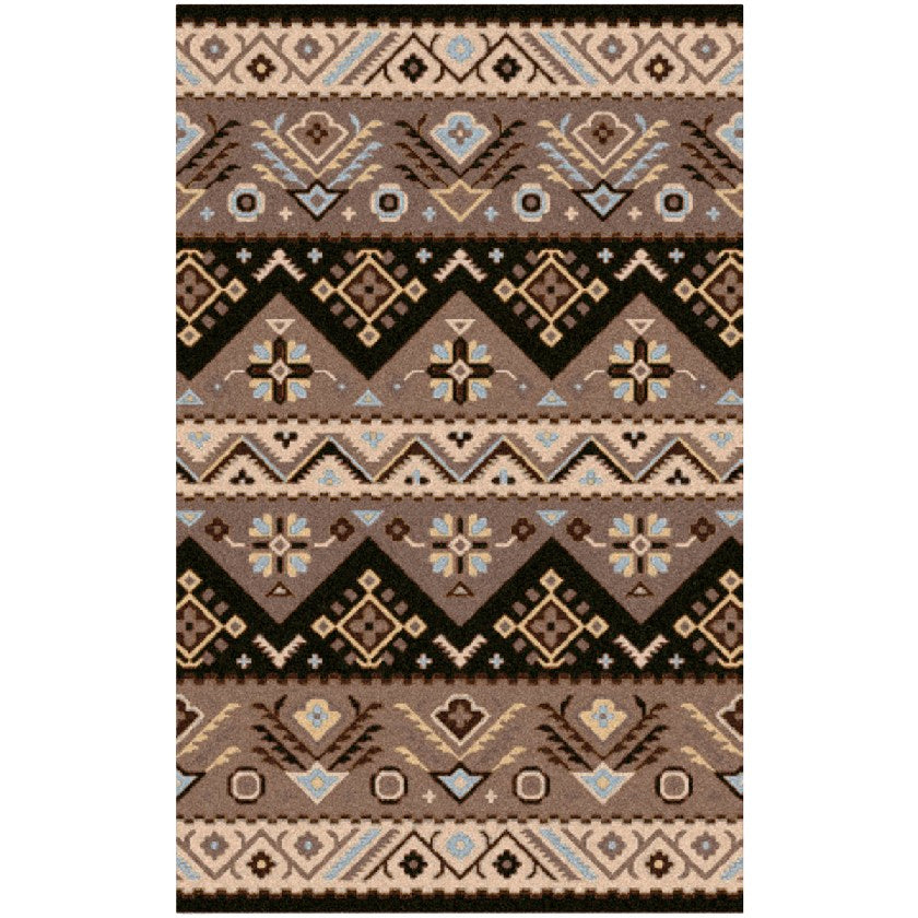 Cuthbert Global Tan/Black Area Rug