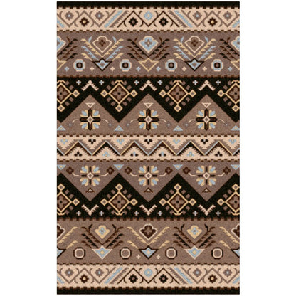 Cuthbert Global Tan/Black Area Rug