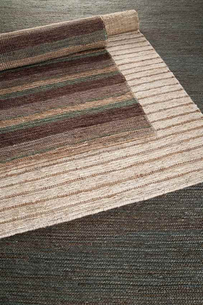Dallas Modern Bean/Jet Black Area Rug
