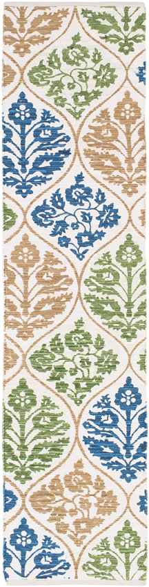 Dermott Cottage Green/Blue/Ivory Area Rug